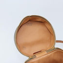 CELINE Macadam Canvas Shoulder Bag PVC Leather Brown Gold Auth LNZ654A-19