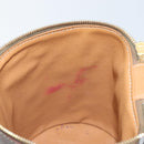CELINE Macadam Canvas Shoulder Bag PVC Leather Brown Gold Auth LNZ654A-22