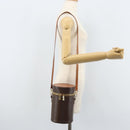 CELINE Macadam Canvas Shoulder Bag PVC Leather Brown Gold Auth LNZ654A-23