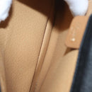 CELINE Shoulder Bag Leather Black Gold Auth LNZ656-22
