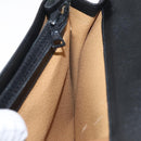 CELINE Shoulder Bag Leather Black Gold Auth LNZ656-23
