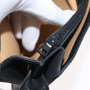 CELINE Shoulder Bag Leather Black Gold Auth LNZ656-25