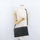CELINE Shoulder Bag Leather Black Gold Auth LNZ656-26