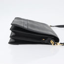 CELINE Shoulder Bag Leather Black Gold Auth LNZ656-3