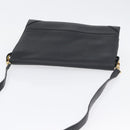 CELINE Shoulder Bag Leather Black Gold Auth LNZ656-6