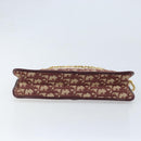 Christian Dior Trotter Canvas Chain Shoulder Bag Red Gold Auth LNZ657-9
