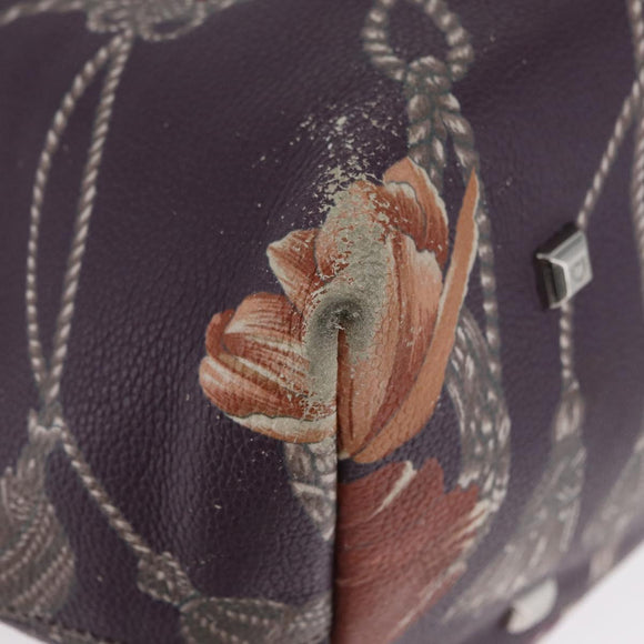 Salvatore Ferragamo Gancini Tote Bag Leather Multicolor Silver Auth LNZ658