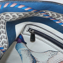 Salvatore Ferragamo Gancini Tote Bag Leather Multicolor Silver Auth LNZ658-22