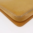 LOUIS VUITTON Monogram Vernis Lexington Pouch Beige M91010 LV Auth LNZ662-14