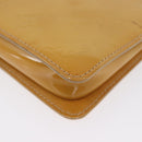 LOUIS VUITTON Monogram Vernis Lexington Pouch Beige M91010 LV Auth LNZ662-17