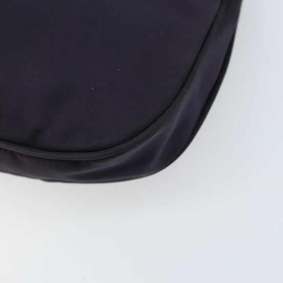 PRADA Accessory Pouch Nylon Purple Silver Auth LNZ663