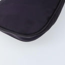 PRADA Accessory Pouch Nylon Purple Silver Auth LNZ663-13