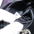 PRADA Accessory Pouch Nylon Purple Silver Auth LNZ663-21