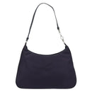 PRADA Accessory Pouch Nylon Purple Silver Auth LNZ663-3