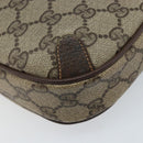 GUCCI GG Supreme Web Sherry Line Bag PVC Beige Gold 89 02 066 Auth LNZ667-16