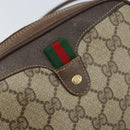 GUCCI GG Supreme Web Sherry Line Bag PVC Beige Gold 89 02 066 Auth LNZ667-17