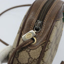 GUCCI GG Supreme Web Sherry Line Bag PVC Beige Gold 89 02 066 Auth LNZ667-10
