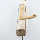 GUCCI GG Supreme Web Sherry Line Bag PVC Beige Gold 89 02 066 Auth LNZ667-21
