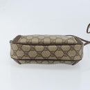 GUCCI GG Supreme Web Sherry Line Bag PVC Beige Gold 89 02 066 Auth LNZ667-5