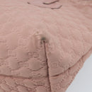 GUCCI GG Canvas Tote Bag Nylon Pink Gold 211976 Auth LNZ669-14