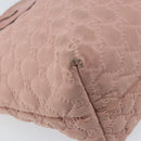 GUCCI GG Canvas Tote Bag Nylon Pink Gold 211976 Auth LNZ669-15