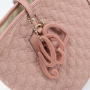 GUCCI GG Canvas Tote Bag Nylon Pink Gold 211976 Auth LNZ669-16