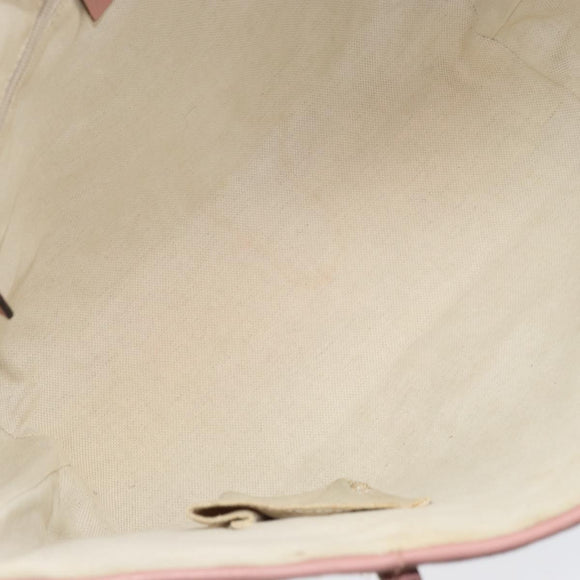 GUCCI GG Canvas Tote Bag Nylon Pink Gold 211976 Auth LNZ669
