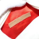FENDI Zucchino Canvas Hand Bag PVC White Silver Auth LNZ675-20