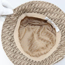 Christian Dior Trotter Canvas Hat Galliano Period Beige Gold Auth LNZ676A-13