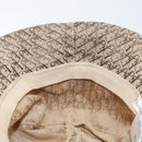 Christian Dior Trotter Canvas Hat Galliano Period Beige Gold Auth LNZ676A-17