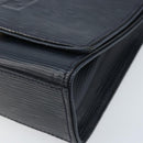 FENDI Shoulder Bag Leather Black Gold Auth LNZ677-9