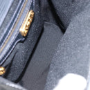FENDI Shoulder Bag Leather Black Gold Auth LNZ677-10