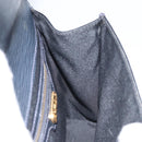 FENDI Shoulder Bag Leather Black Gold Auth LNZ677-19