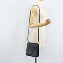 FENDI Shoulder Bag Leather Black Gold Auth LNZ677-22