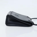 FENDI Shoulder Bag Leather Black Gold Auth LNZ677-3