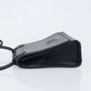 FENDI Shoulder Bag Leather Black Gold Auth LNZ677-4