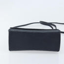 FENDI Shoulder Bag Leather Black Gold Auth LNZ677-5