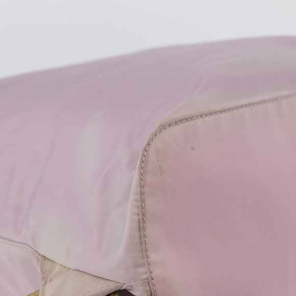 PRADA Backpack Nylon Pink Silver Auth LNZ680