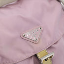 PRADA Backpack Nylon Pink Silver Auth LNZ680-21
