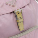 PRADA Backpack Nylon Pink Silver Auth LNZ680-22