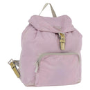 PRADA Backpack Nylon Pink Silver Auth LNZ680-1