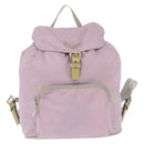 PRADA Backpack Nylon Pink Silver Auth LNZ680-13