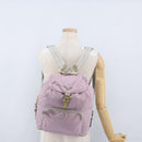 PRADA Backpack Nylon Pink Silver Auth LNZ680-31