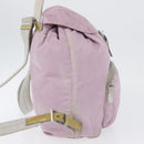 PRADA Backpack Nylon Pink Silver Auth LNZ680-4