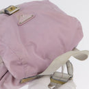 PRADA Backpack Nylon Pink Silver Auth LNZ680-6