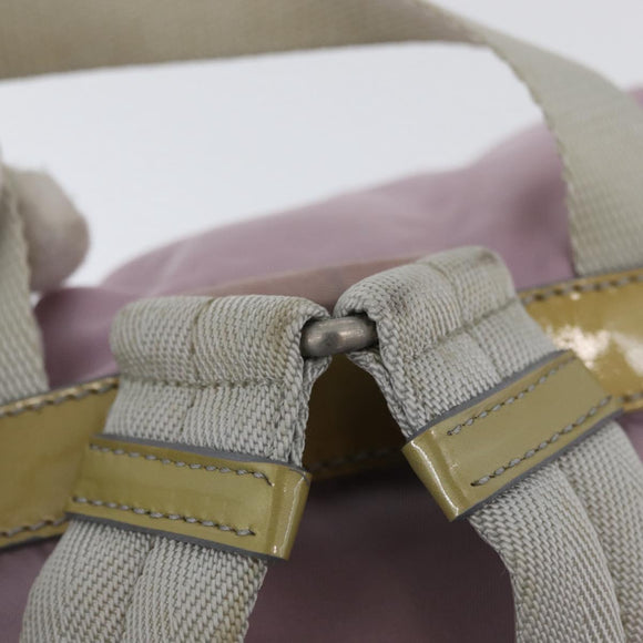 PRADA Backpack Nylon Pink Silver Auth LNZ680