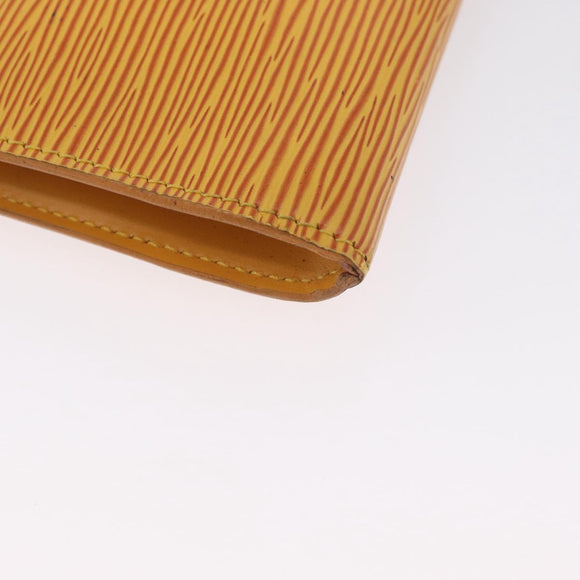 LOUIS VUITTON Epi Pochette Accessoires Pouch Yellow M52949 LV Auth LNZ682