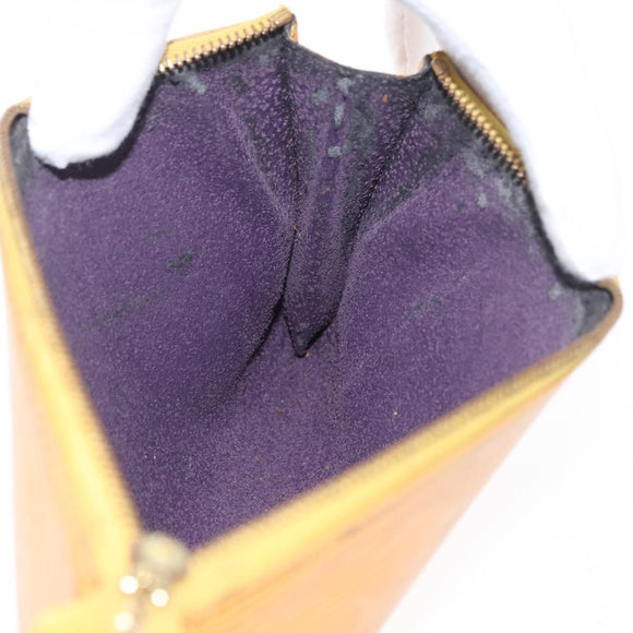 LOUIS VUITTON Epi Pochette Accessoires Pouch Yellow M52949 LV Auth LNZ682