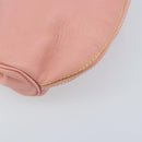 Salvatore Ferragamo Chain Vala Buideltas Leer Roze Goud Auth LNZ683A-11