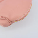 Salvatore Ferragamo Chain Vala Buideltas Leer Roze Goud Auth LNZ683A-13